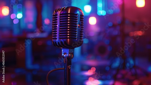 The Vintage Microphone on Stage