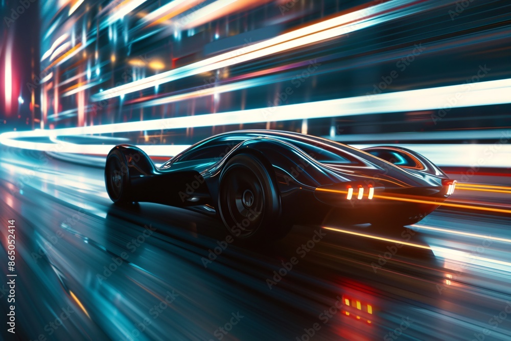 a black sports car on a road a black sports car on a road