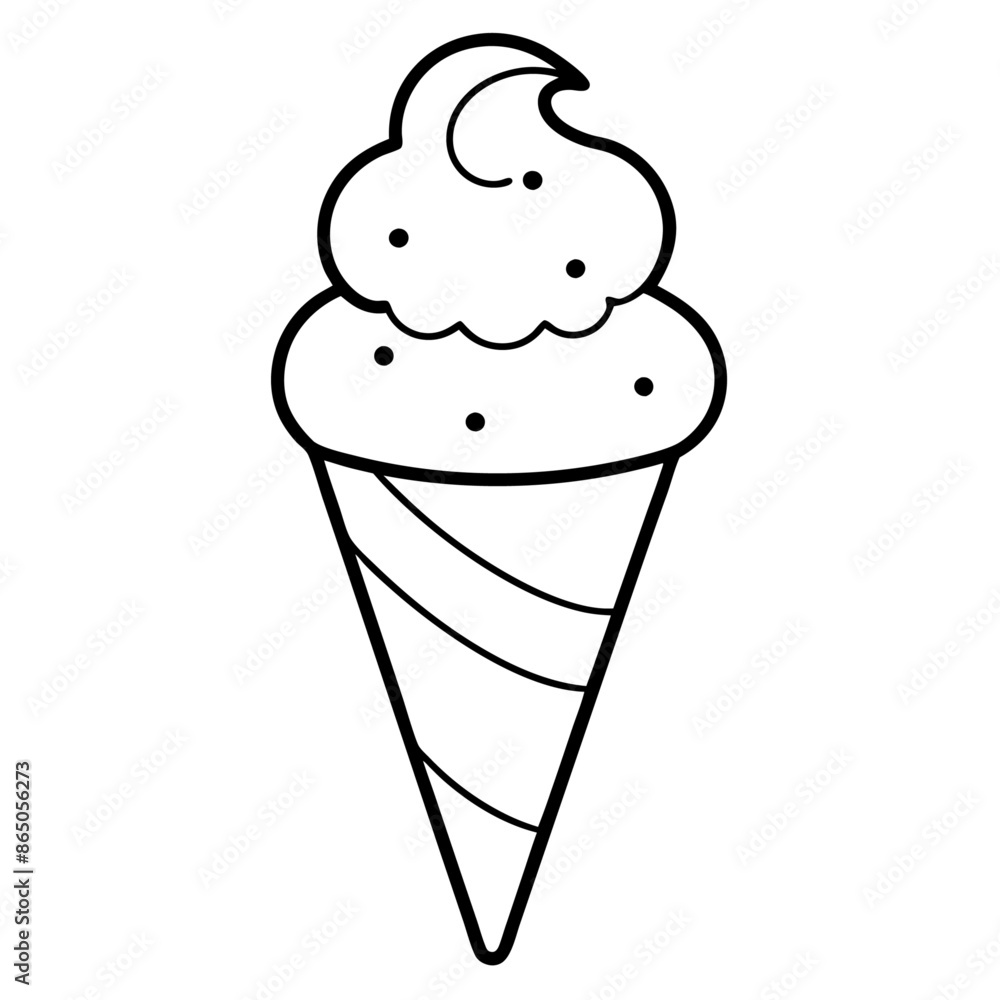 icecream outline coloring book page line art illustration digital drawing icecream outline coloring book page line art illustration digital drawing