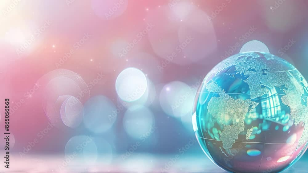 Globe Glass with Nature Blur Background. high quality. high resolution. 8k. Globe Glass with Nature Blur Background. high quality. high resolution. 8k.