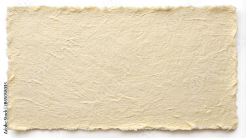 Wallpaper Mural Delicate, natural, ivory-toned handmade washi paper texture featuring subtle fibers, gentle wrinkles, and organic deckle edges on a neutral background. Torontodigital.ca