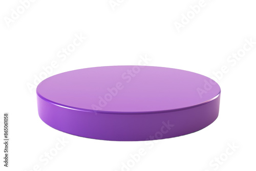 A Gleaming Purple Platform for Artistic Display on the transparent background, PNG Format