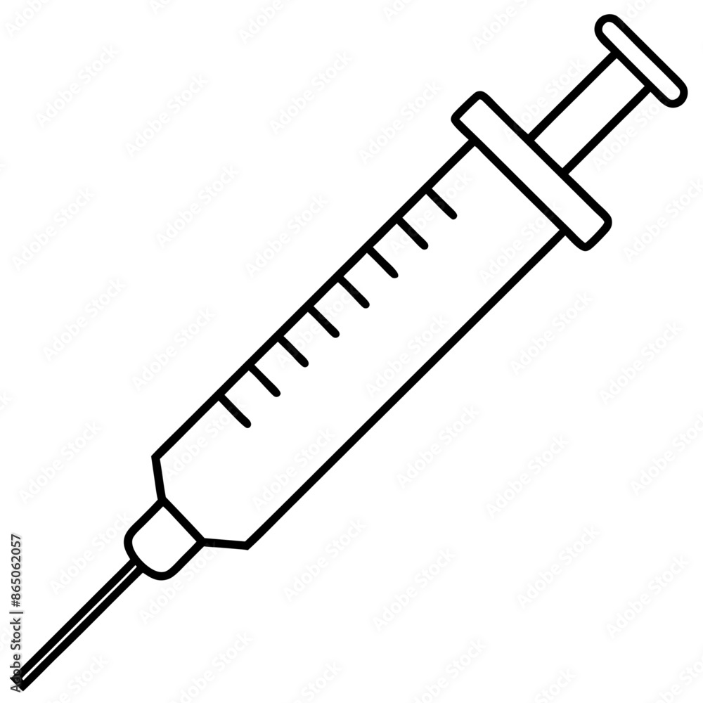 syringe outline coloring book page line art illustration digital drawing syringe outline coloring book page line art illustration digital drawing