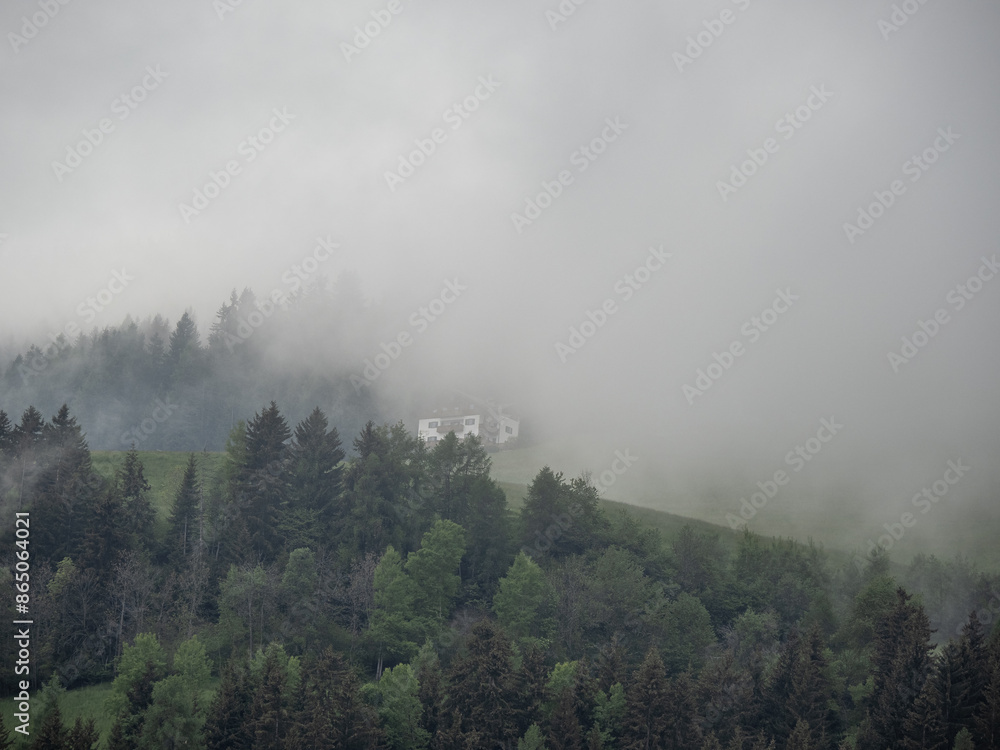 Landscape in Villnoess Valley in South Tyrol Landscape in Villnoess Valley in South Tyrol