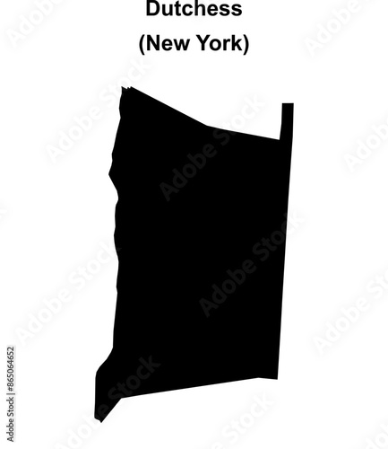 Dutchess County (New York) blank outline map