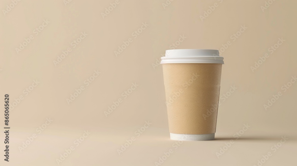 Paper cup on soft background Paper cup on soft background