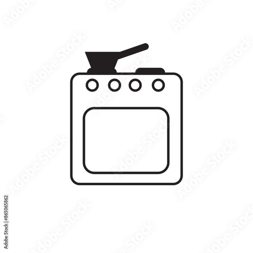 oven icon logo vector design