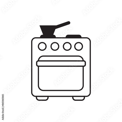 oven icon logo vector design