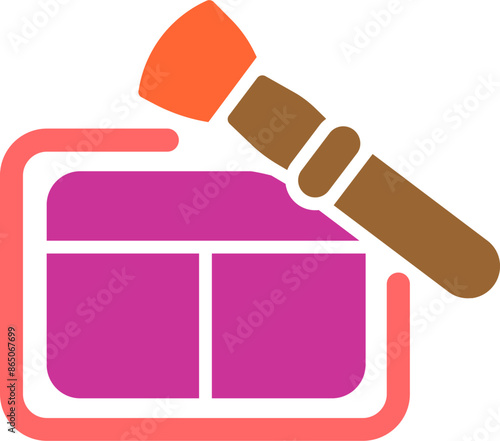 Blushon Brush Vector Icon