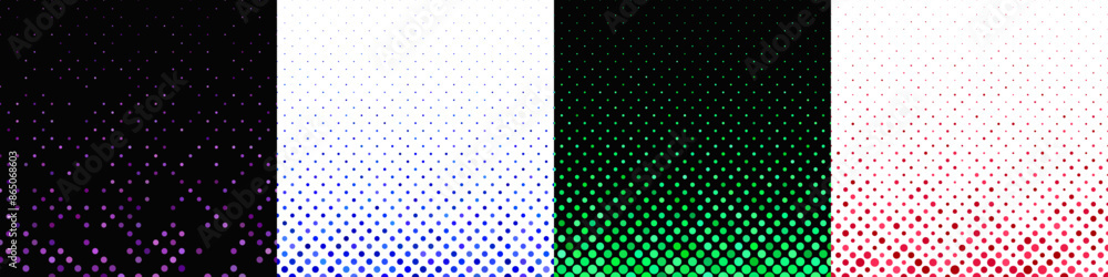 Abstract geometrical dot pattern collection Abstract geometrical dot pattern collection