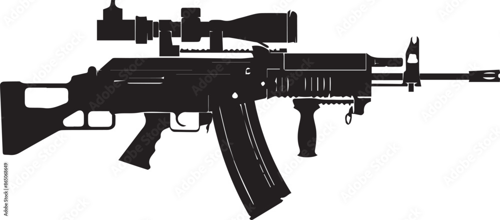 Naklejka premium rifle isolated on white