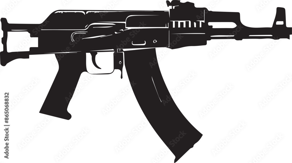 rifle isolated on white