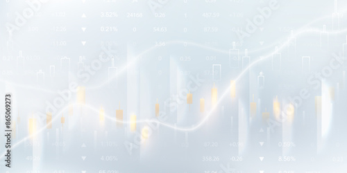 business vector illustration design Stock market charts or Forex trading charts for business and finance ideas.