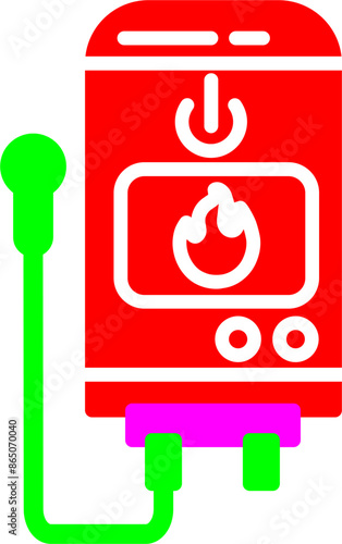 Tankless Water Heater Vector Icon