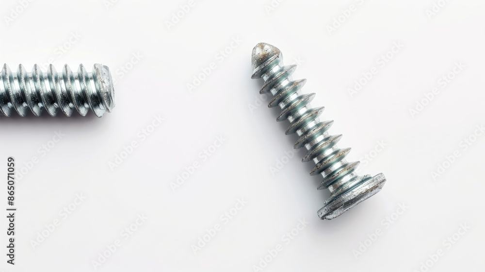 Isolated screw on white background with space for text Isolated screw on white background with space for text