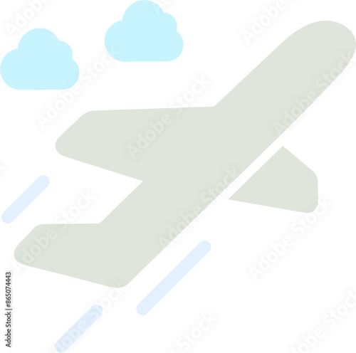 Flight Takeoff Vector Icon