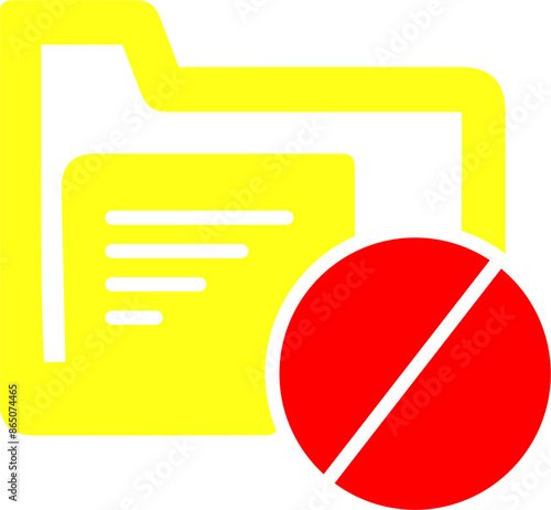 Block Folder Vector Icon