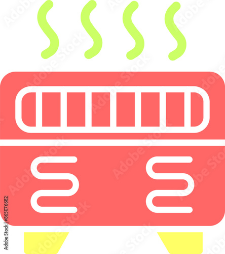 Convection Heater Vector Icon