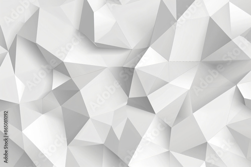 Abstract grey white low poly background, polygonal texture. Grey and silver geometric pattern for design cover banner wallpaper website presentation layout template copy space