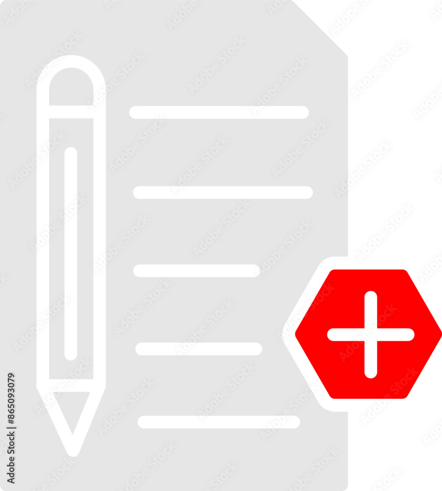 Obraz premium Medical Documents Vector Icon
