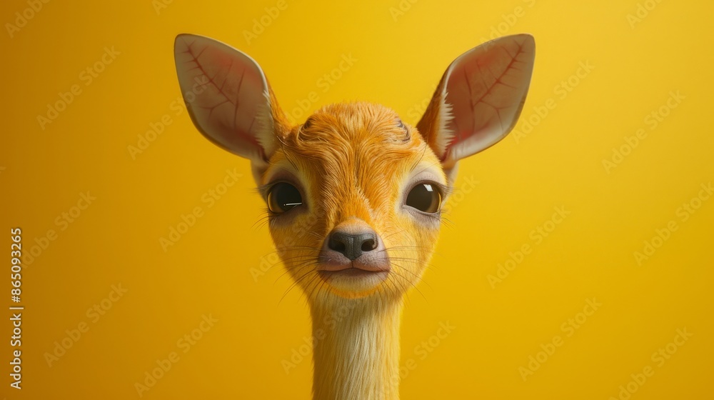 A close up of a deer with its head turned to the side A close up of a deer with its head turned to the side