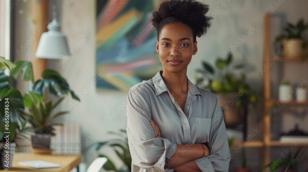 The confident businesswoman The confident businesswoman