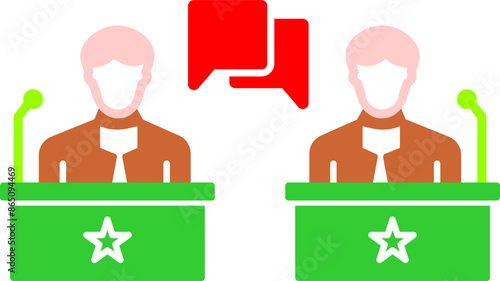 Debate Vector Icon