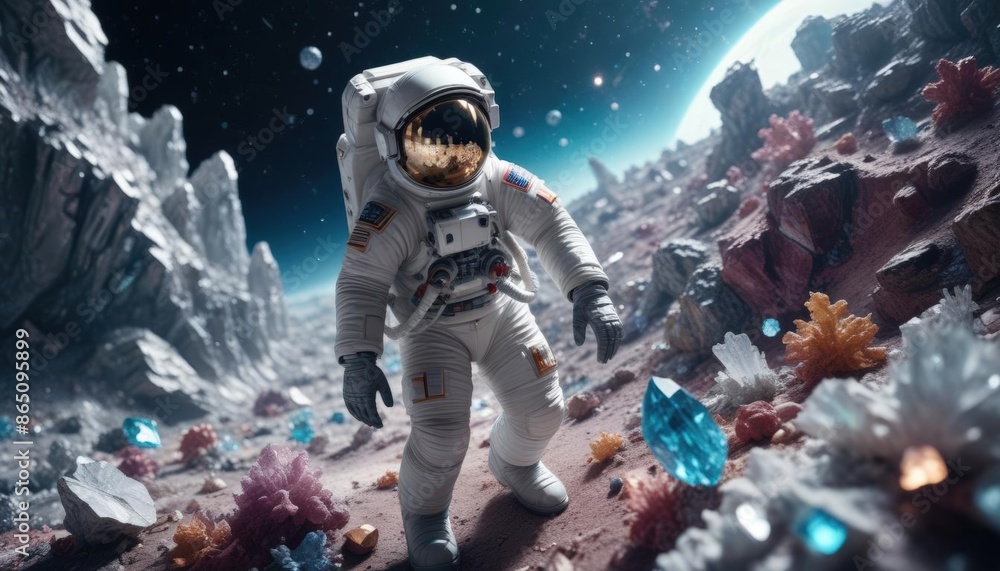 Closeup portrait of an Astronaut Closeup portrait of an Astronaut
