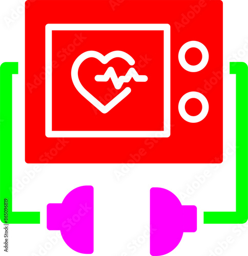 Defibrillator Vector Icon