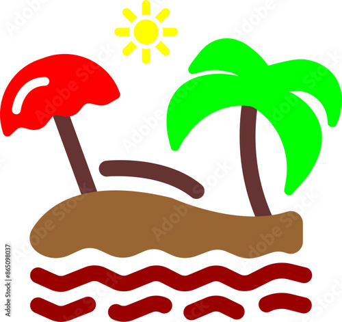 Beach Vector Icon