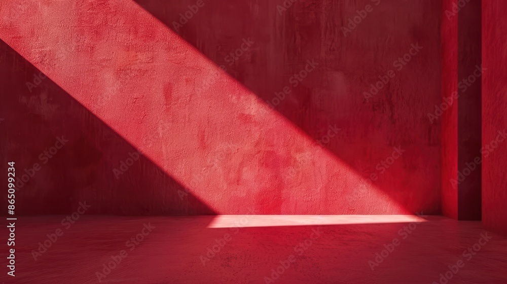 A red wall with light A red wall with light