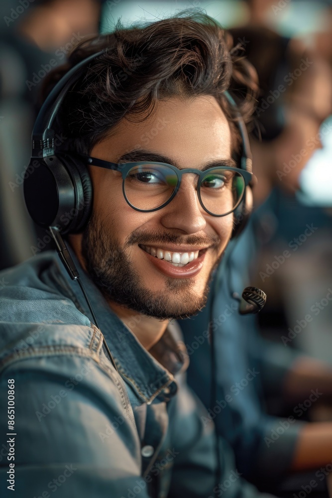 A person wearing headphones and a headset, likely focused on music or gaming A person wearing headphones and a headset, likely focused on music or gaming
