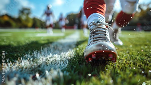 close up of amecrican footb...