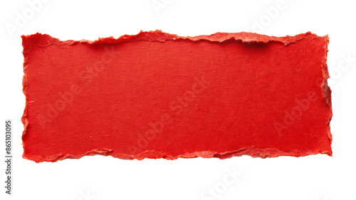 Wallpaper Mural red  ripped torn paper edges isolated Torontodigital.ca
