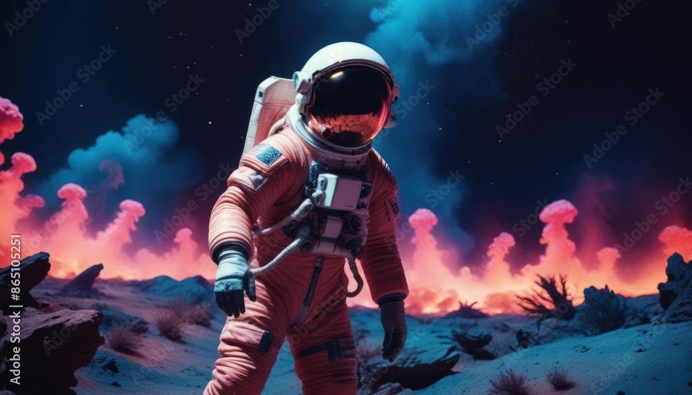 Obraz premium Closeup portrait of an Astronaut