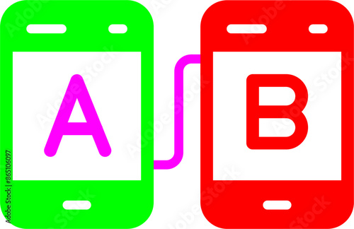 AB Testing Vector Icon