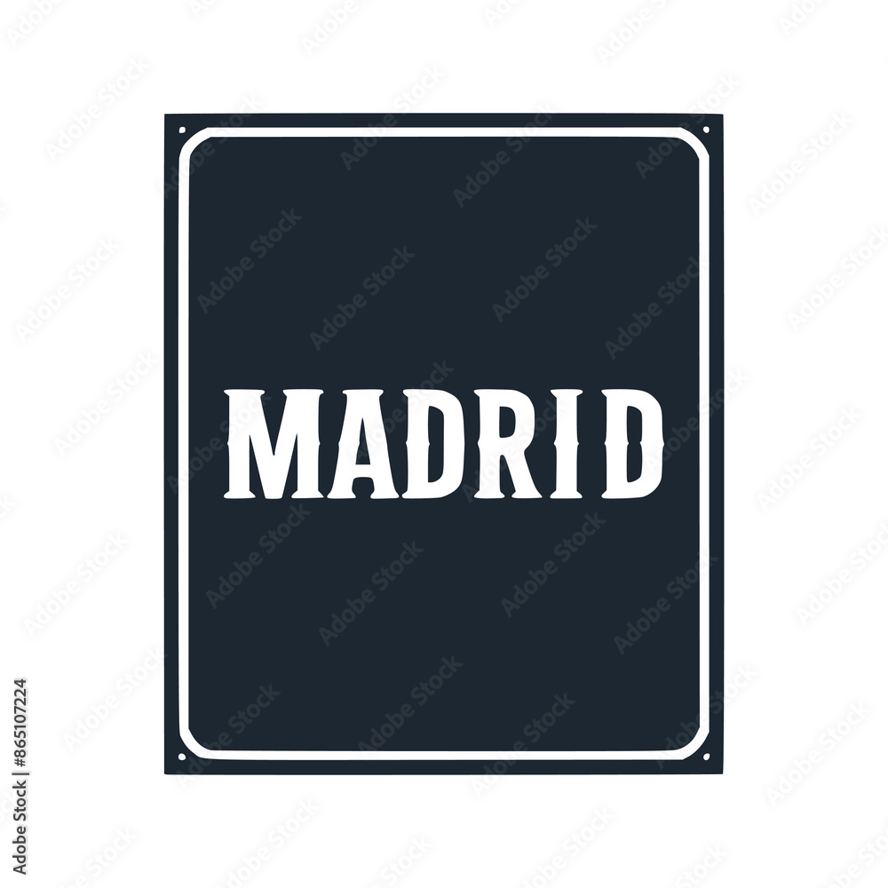madrid city vacation poster tshirt fashion sticker vector illustration template design madrid city vacation poster tshirt fashion sticker vector illustration template design