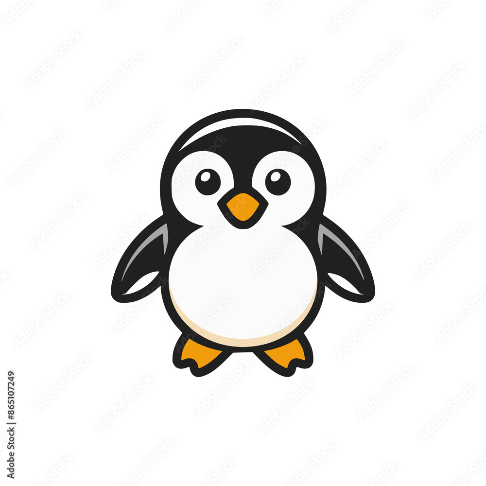 cute penguin logo vector illustration template design cute penguin logo vector illustration template design