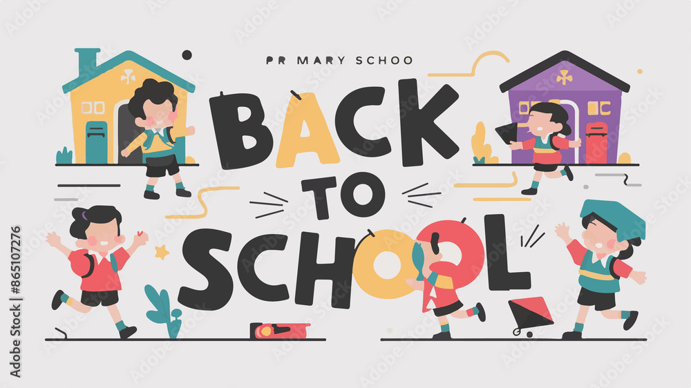 back to school modern abstract poster back to school modern abstract poster