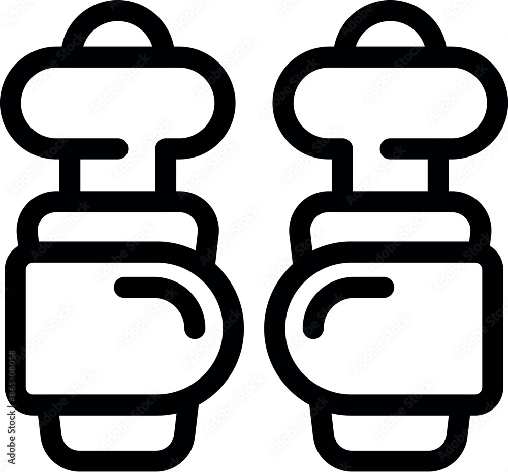 Simple icon representing a golfer using a gps system to navigate the course Simple icon representing a golfer using a gps system to navigate the course