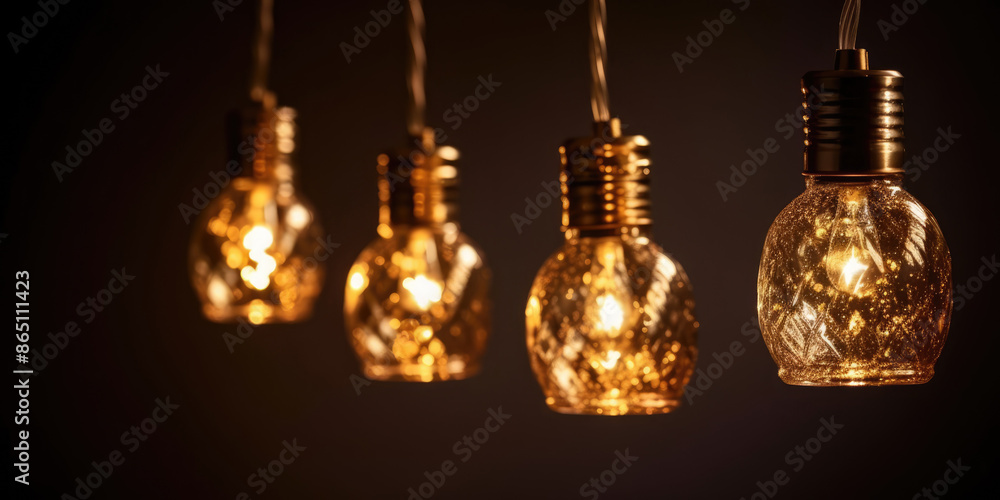 Stylish Hanging Light Bulbs with Warm Amber Light – Perfect for Retro and Modern Interior Design Stylish Hanging Light Bulbs with Warm Amber Light – Perfect for Retro and Modern Interior Design