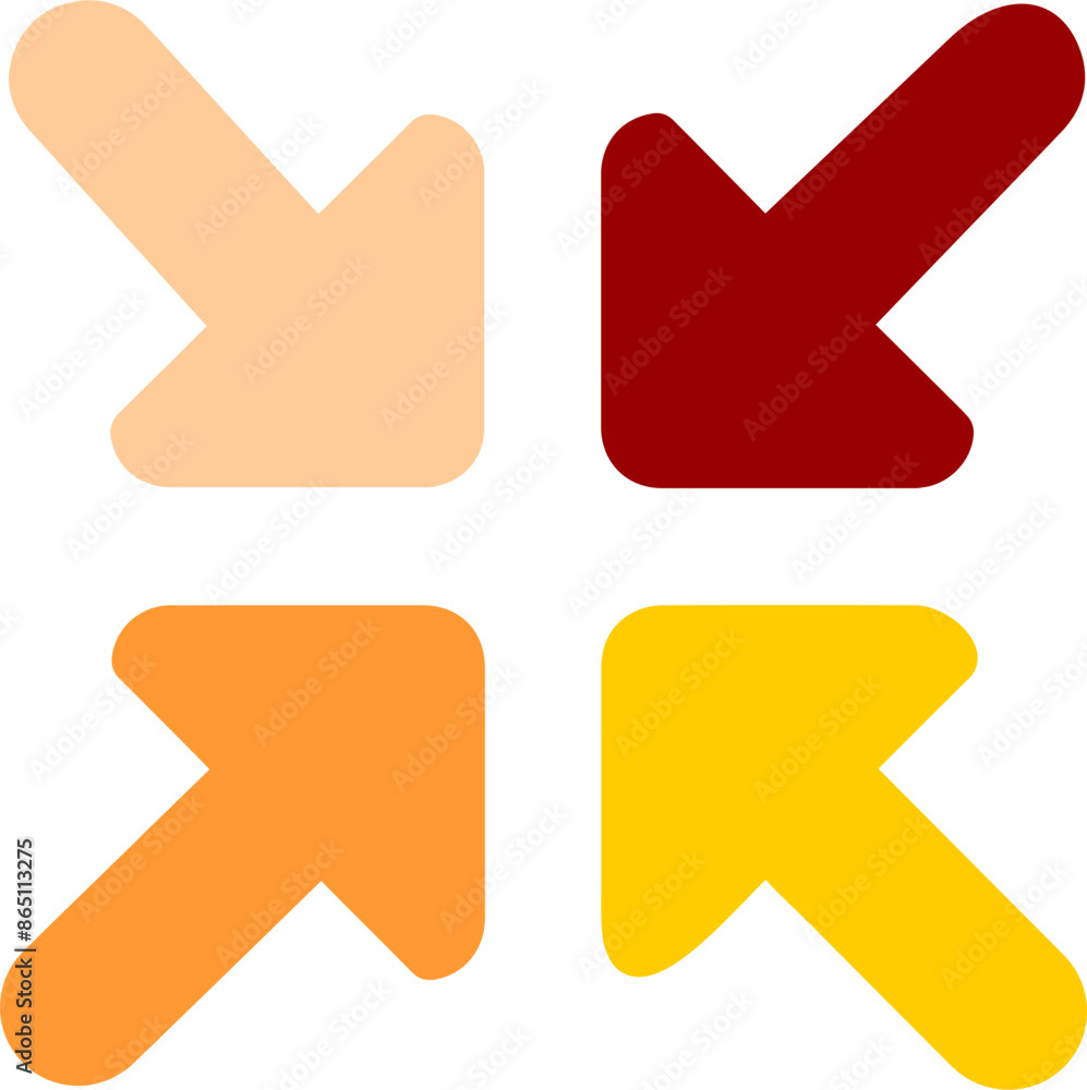 Reduce Arrow Vector Icon