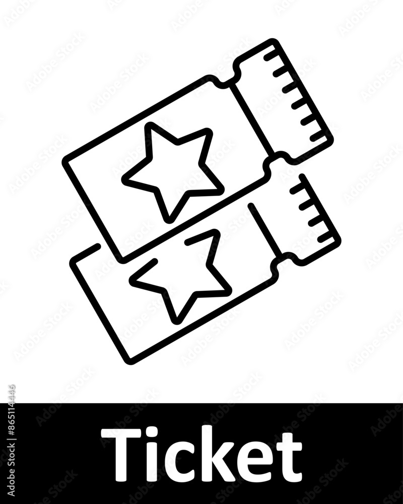 Event and ticketing line icons set. Tickets, 3D glasses, profile, heart, blank ticket, admission, VR ticket, barcode, sports, music. Entertainment, event planning, admission concept Event and ticketing line icons set. Tickets, 3D glasses, profile, heart, blank ticket, admission, VR ticket, barcode, sports, music. Entertainment, event planning, admission concept