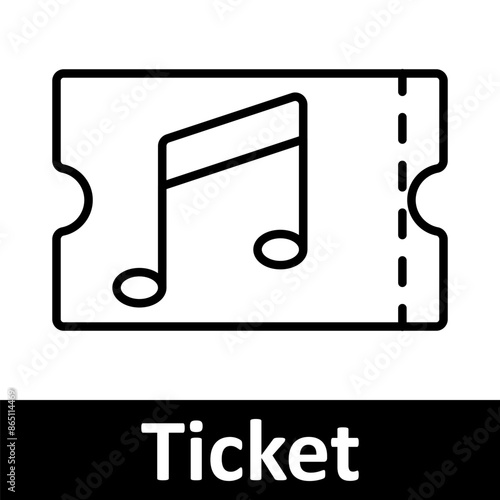 Event and ticketing line icons set. Tickets, 3D glasses, profile, heart, blank ticket, admission, VR ticket, barcode, sports, music. Entertainment, event planning, admission concept