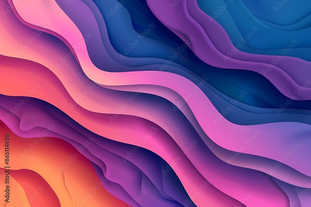 Smooth Gradient Flow Abstract Background with Clean Lines Smooth Gradient Flow Abstract Background with Clean Lines