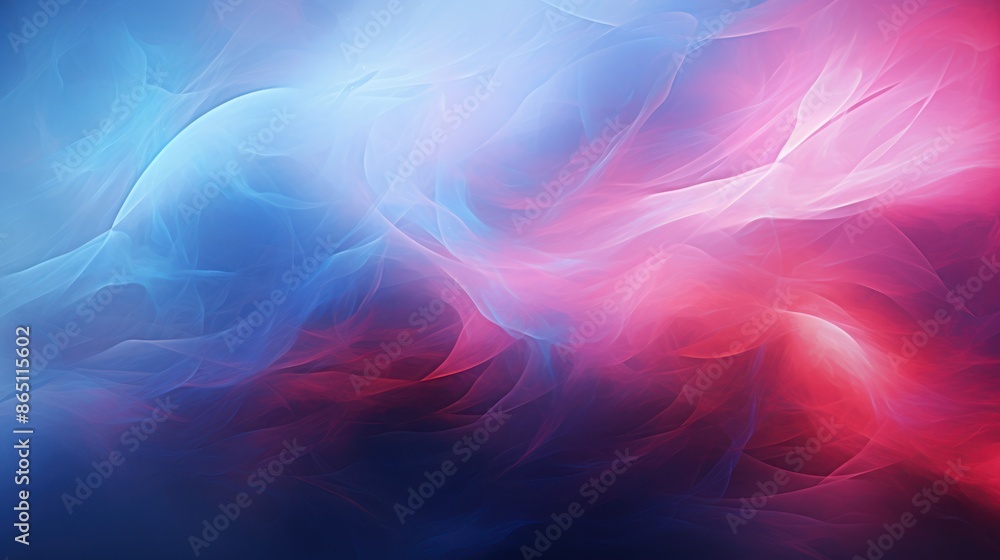 Artistic blue and red fractal clouds Artistic blue and red fractal clouds