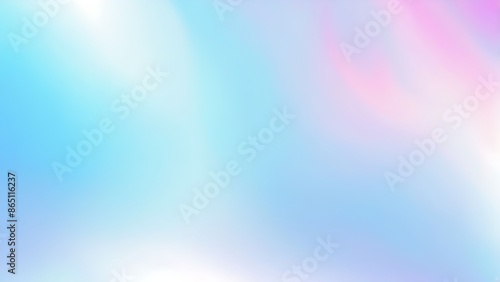 Seamless iridescent holographic background with soft gradient blur of pastel colors. Copy space photo