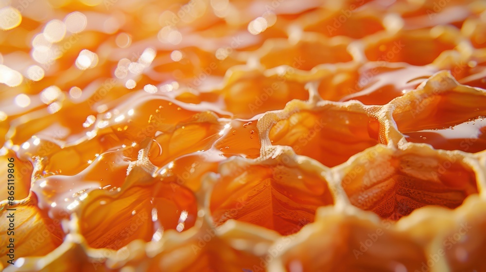 The honey-filled honeycomb The honey-filled honeycomb