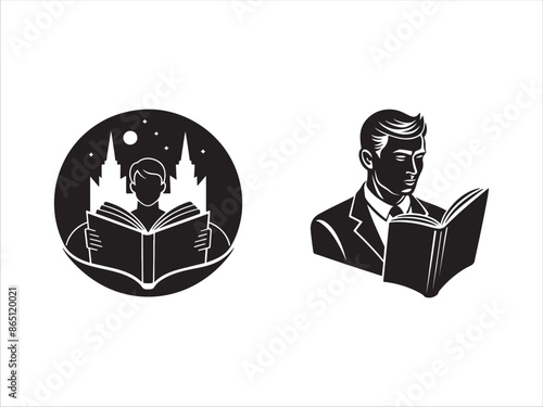 Magazine silhouette design vector art AI Technology 
