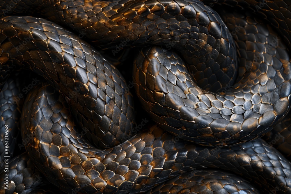 Obraz premium Snake background. Snake texture